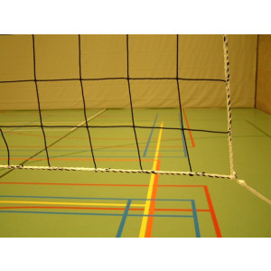 KWD Volleybalnet 2,0 mm PE 9,5x1,0 m, zwart