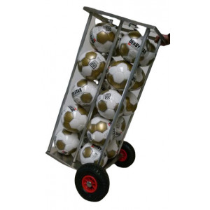 Ballenwagen aluminium met wielen voor 16 ballen