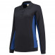 Dames Polosweater Bi-Color zwart blauw.jpg1